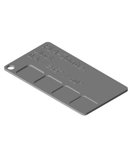 PLA Janbex Black Karte 3d model