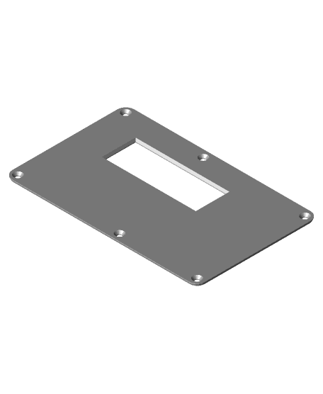 Backplate for Ibanez RG and other (super)strat guitars with Tremol-No 3d model