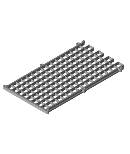 32x8 LED Matrix grid for diffuser by peaberry full viewable 3d model