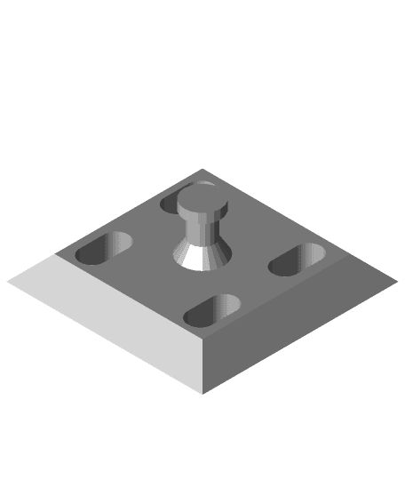 Mounting Hole Adapter Plate 3d model
