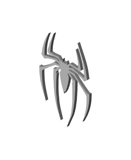 spiderman logo 3d model