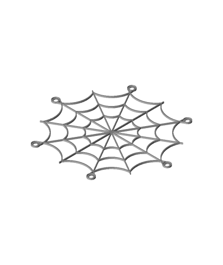 #3DPNSpeakerCover Spider web + spider by wieggersemiel full viewable 3d model