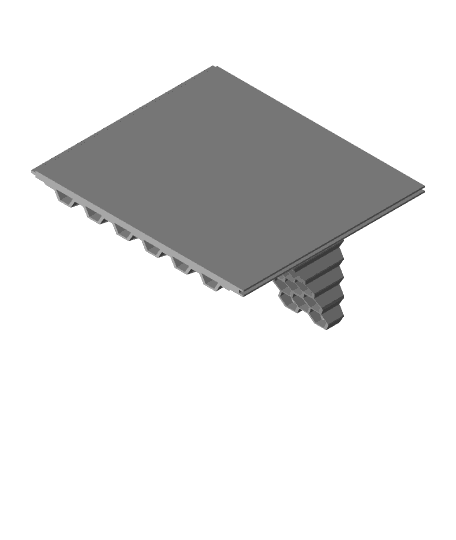 Extendable Hex Shelf v1.stl 3d model