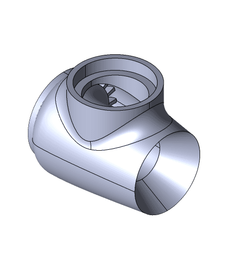 Bladeless Jet Engine (Casing) by integza full viewable 3d model