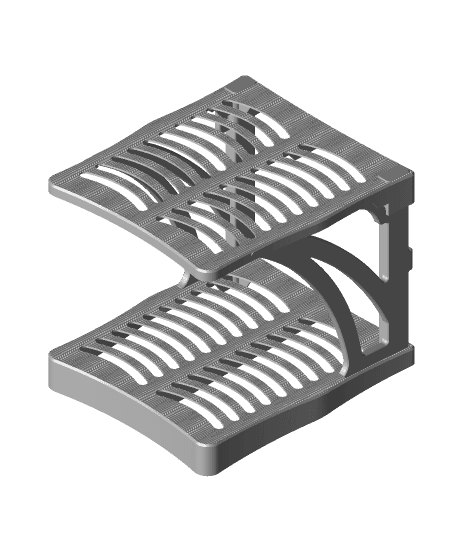 Modular stackable shoe rack. 3d model
