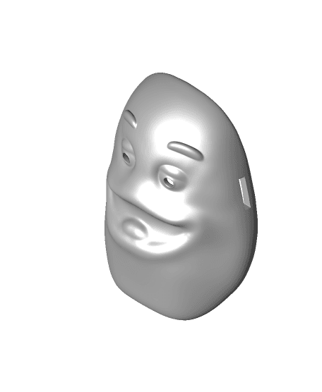 Grimace Mask - HalloweenWearable 3d model