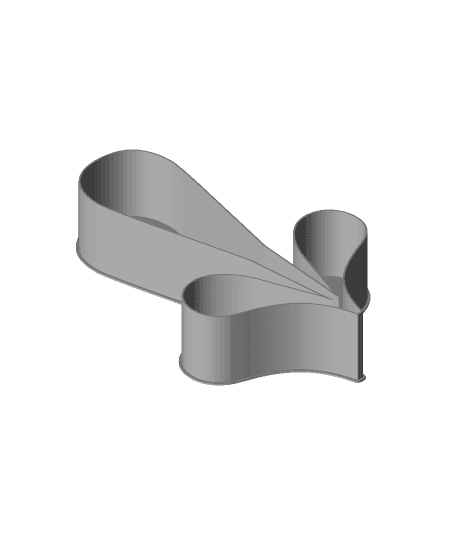 TEARDROP-BARBED RIGHTWARDS ARROW, nestable box (v1) by PPAC full viewable 3d model