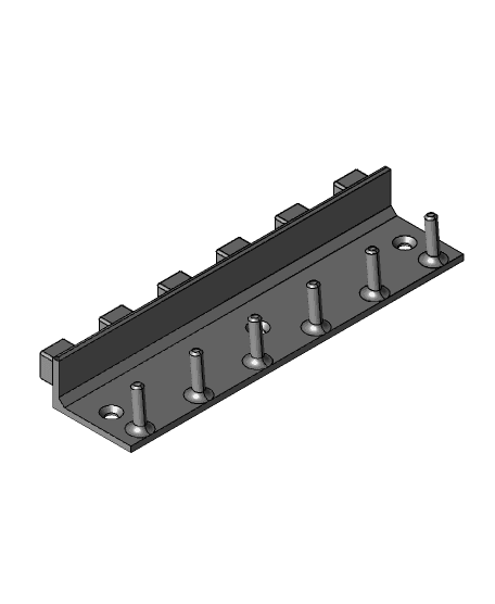 Wall Hanging Socket and Wrench Holders 3d model