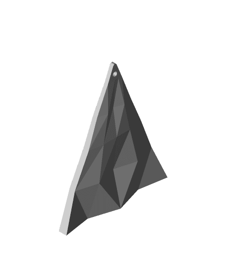 Delta Low Poly with Hole 3d model