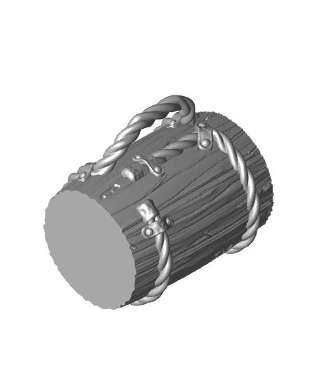 Wrapped Rope Beer Can Holder / Koozie 3d model