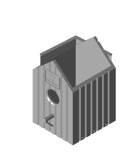 Bed and breakfast birdhouse 3d model
