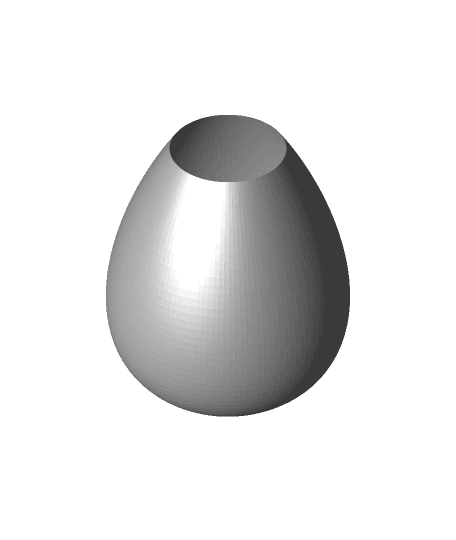 half egg 3d model