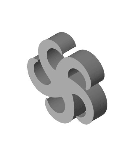 SpiralStar, nestable box (v2) 3d model