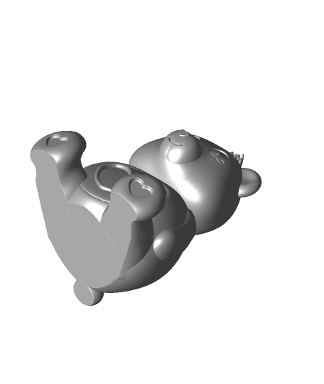 Carebear Valentine's bear gift 3d model