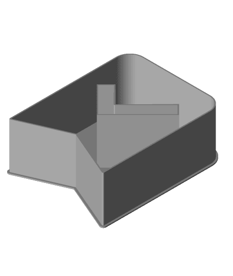 Bookmark with a check mark, nestable box (v1) 3d model