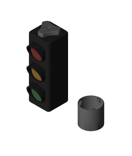 Mechanical Traffic Light by 3DPrinty full viewable 3d model