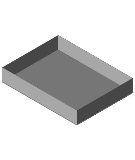 LOWER THREE QUARTERS BLOCK, nestable box (v1) by PPAC full viewable 3d model