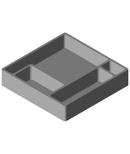 Tool junk storage tray 3d model