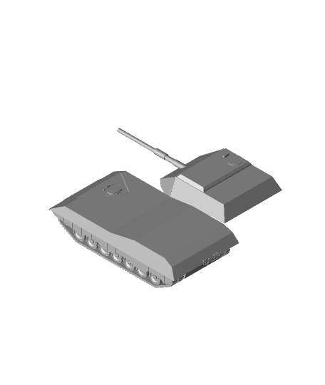 Leopard 1 tank stealth  3d model