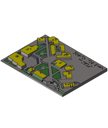 Tactile Map for the Visually Impaired 3d model