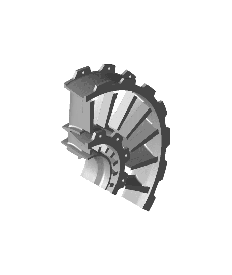 Fan_Stator_Casing_and_Support_-_Cut_in_Half_-_Part_1_With_Supports.stl 3d model