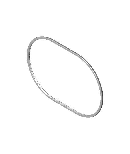 Replacement Gasket for Surefeed MBOWL Stainless Steel Cup by SnowHead full viewable 3d model