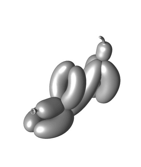 Balloon Doggy Yoga -Downward Dog 3d model