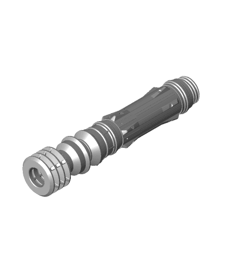 Leia's Dual Extrusion Collapsing Lightsaber  by 3dprintingworld full viewable 3d model