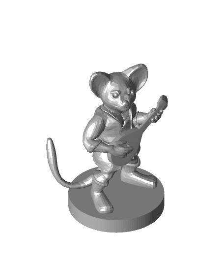 Mousefolk Bard 3d model