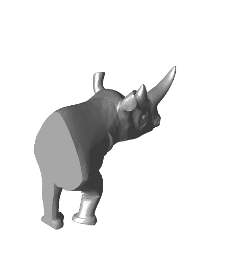 Rhino Frame with Back Stand 3d model