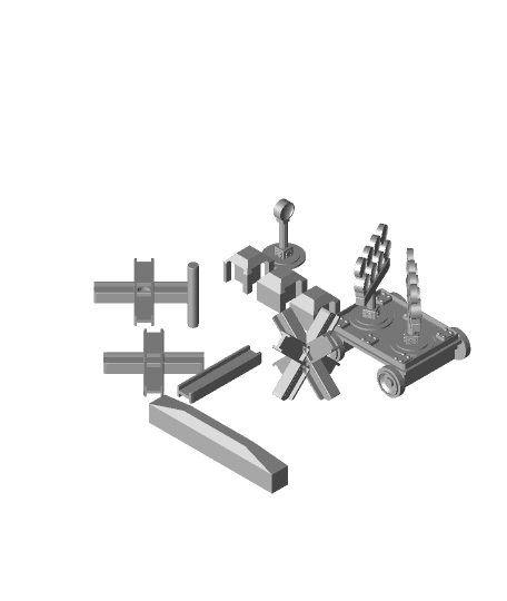 FHW: Minitown Road works set 1.2 3d model