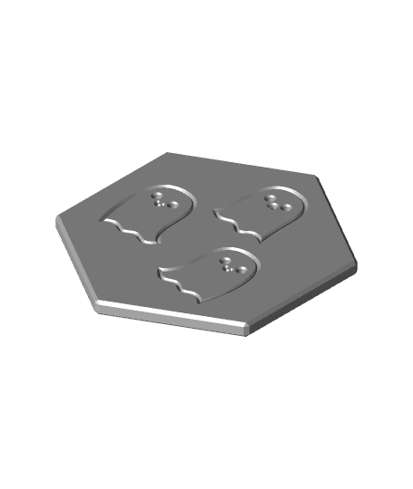 #pdo | Cute Ghosts Coaster | NoahMillerDesign 3d model