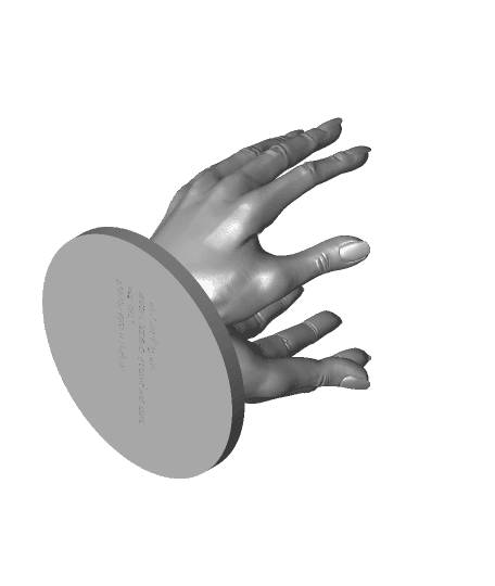 Healing Hands Sculpture 3d model