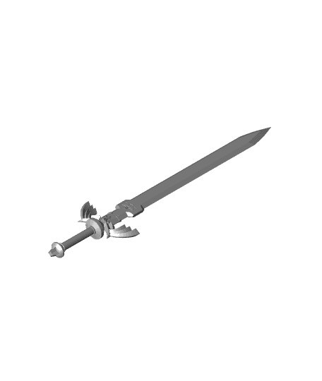 Master sword and sheath BOTW by 1x4technicbricks full viewable 3d model