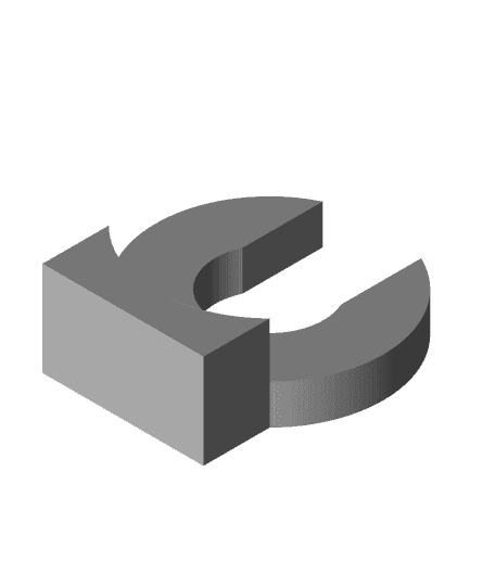 PTFE Push Fitting Clip (e.g. Creality Hotend) 3d model