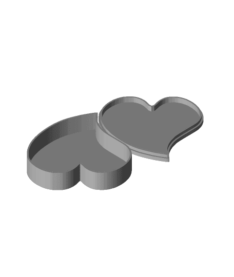 heart shaped jewelry box 3d model