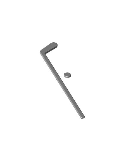 Hockey Stick and Puck.stl 3d model