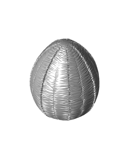 Ruffled Fabric Egg  3d model
