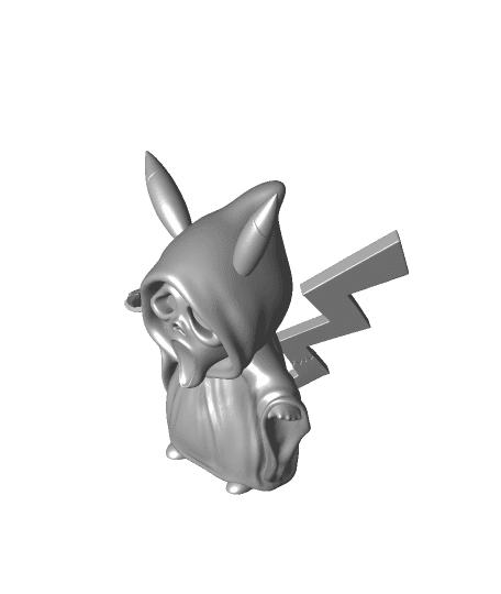 Pikachu -GhostFace by ChelsCCT (ChaosCoreTech) full viewable 3d model