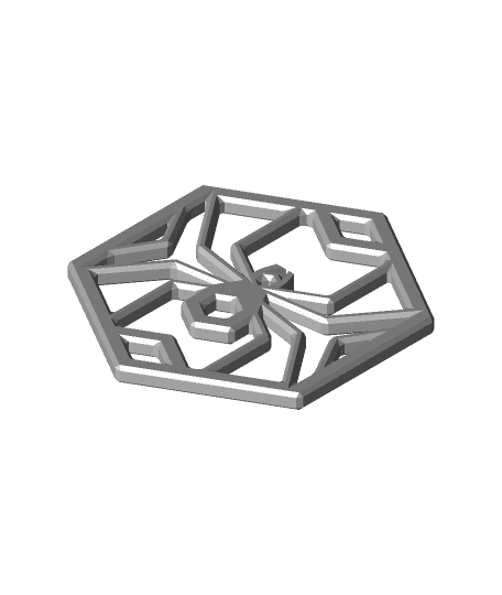 #pdo | Geometric Spider Coaster | NoahMillerDesign 3d model