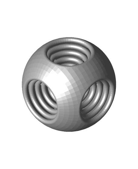 Chinese Puzzle Ball (Plain) 3d model