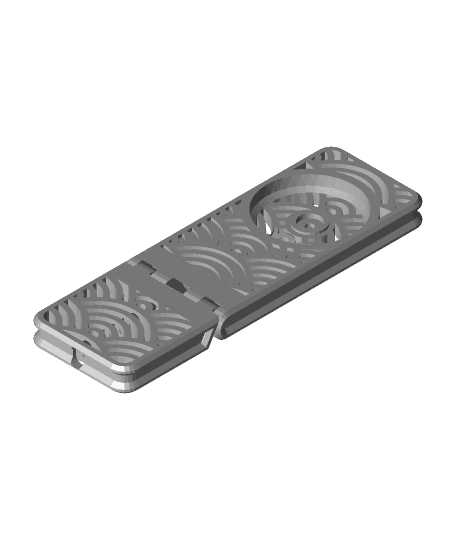 Print in Place Quadlock Mag Phone Stand - Water 3d model