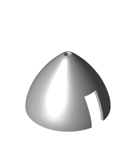 Nose cone for RC Plane folding propellers 3d model