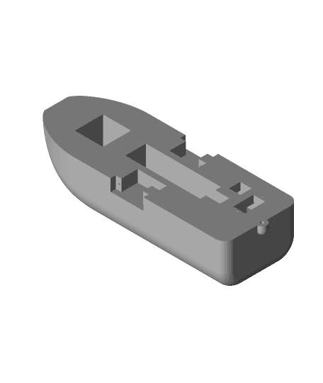 RC paddle wheel boat 3d model