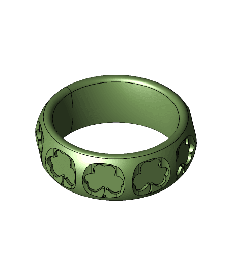 Clover ring #StPatricksRemix by FEDO full viewable 3d model