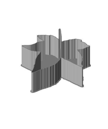 Maple Leaf nestable box (v1) 3d model