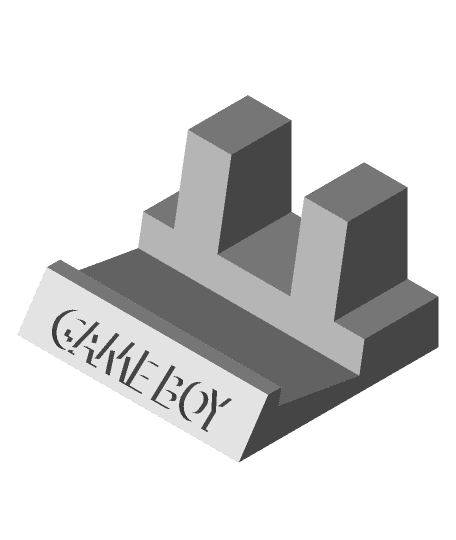 Gameboy Display Stand Full Set - Thumby Edition by actualcharky full viewable 3d model