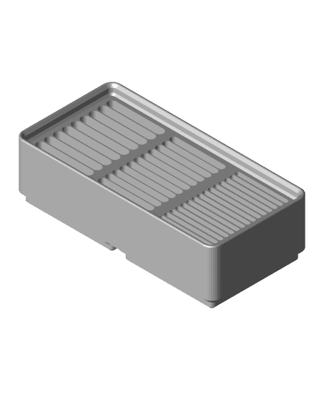 Gridfinity Coin Cell Battery Holder (2016, 2025 and 2032) 3d model