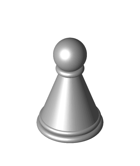 Replacement Pawn for Chess board 3d model