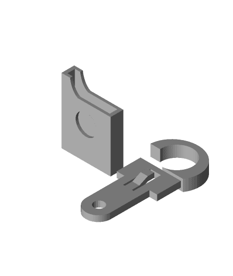 Key chain belt clip. stl.stl 3d model